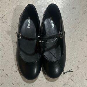 Brand New: Greendog Black Dress Shoes with Strap and Rounded Toe